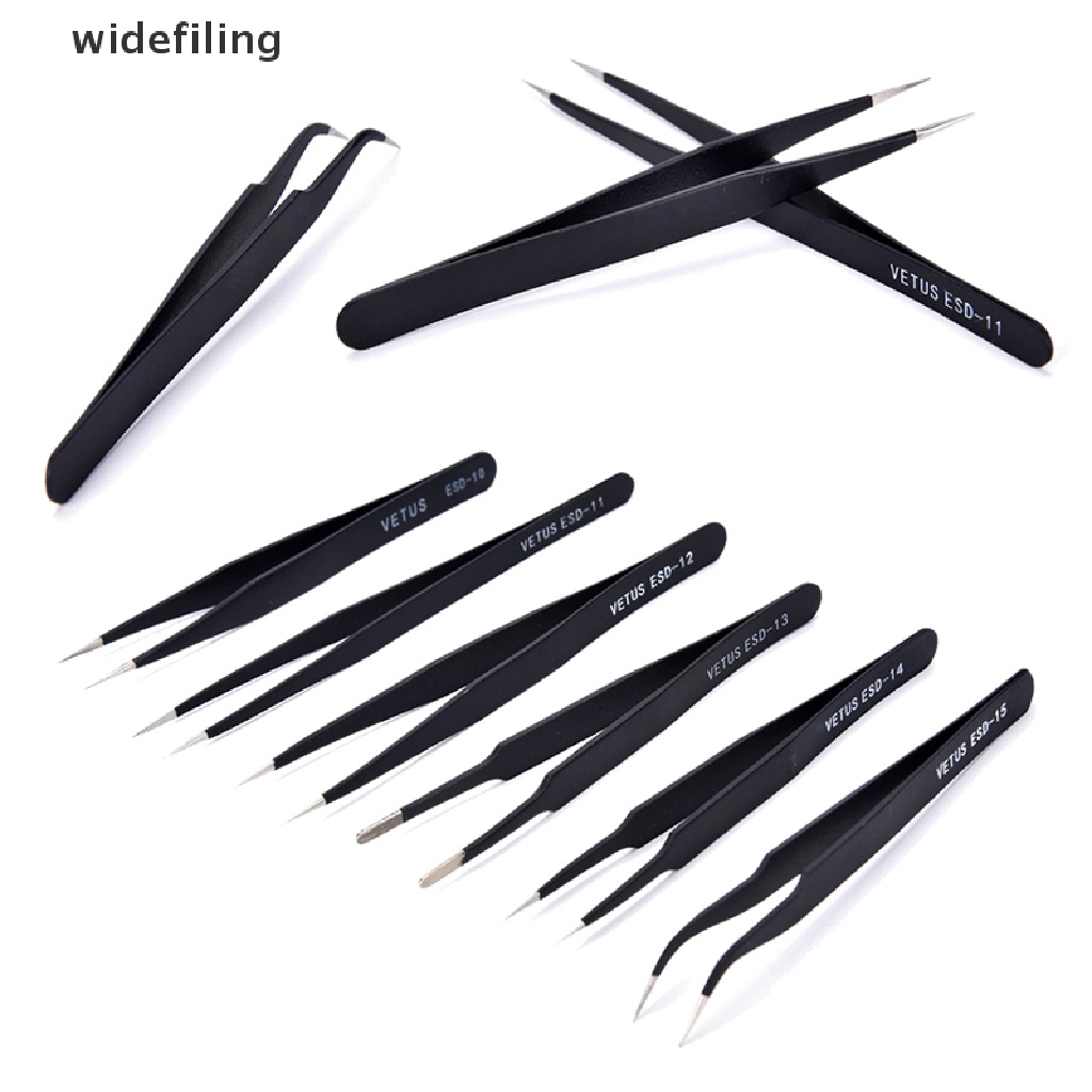 Set 6 nhíp thép không gỉ chống tĩnh điện an toàn tiện lợi