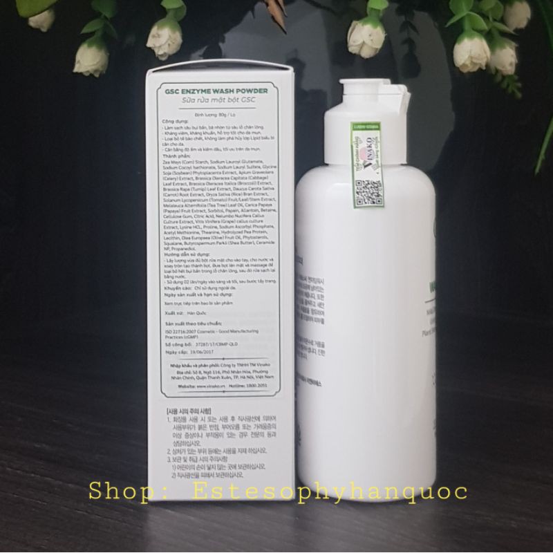 [Chính hãng] Sữa rửa mặt dạng bột GSC 80g