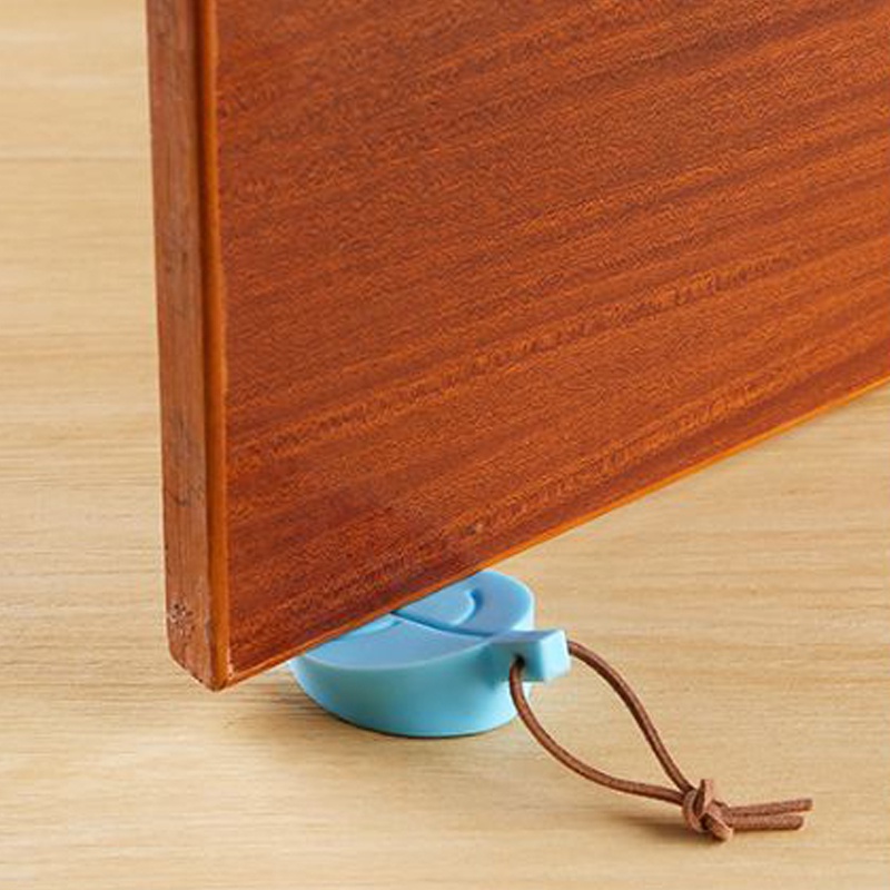 Chặn cửa, cao su chặn cửa hình chiếc lá chống va đập cửa an toàn cho bé LivingC