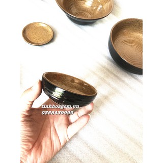 Bộ bát đĩa ăn 10 món men cổ Bát Tràng