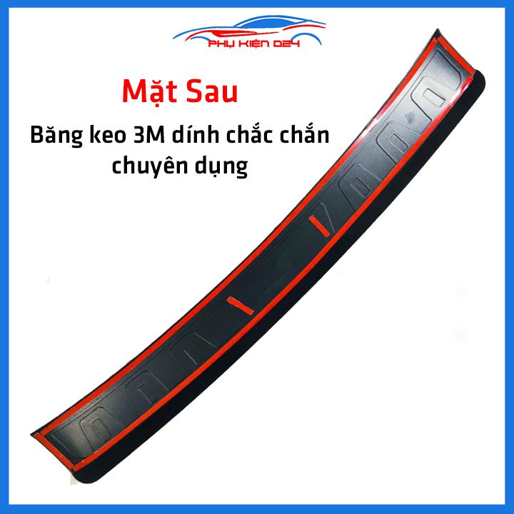 Ốp chống trầy cốp ngoài nhựa đen Fadil 2019-2020-2021-2022 dán cốp sau chống xước trang trí xe