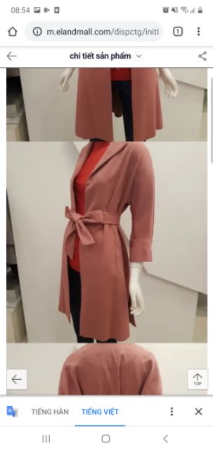 Áo măng tô xuất Hàn