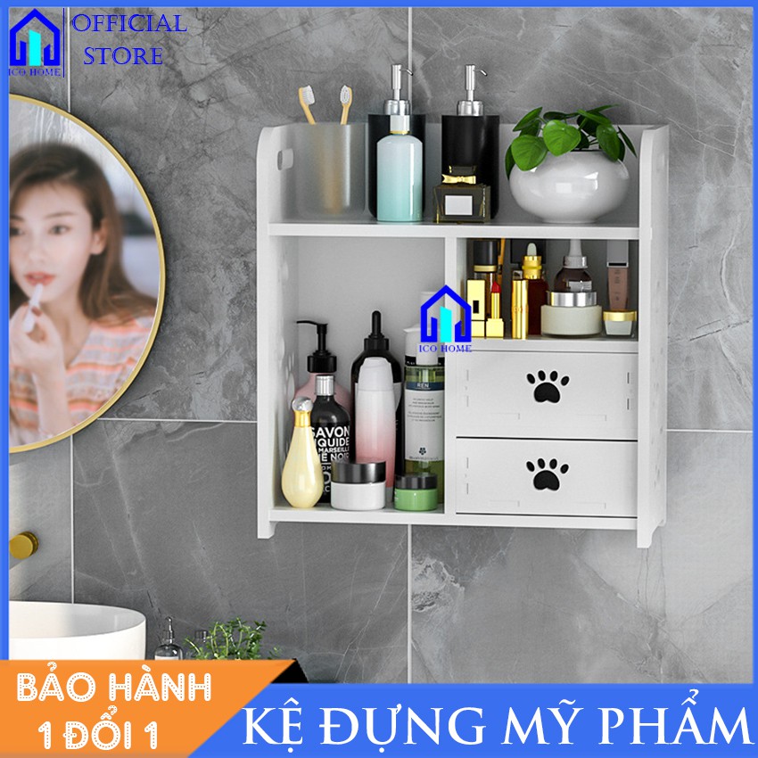 Kệ đựng mỹ phẩm hình chân chó có hộc kéo đựng đồ đa năng IHC-10 - ICO HOME