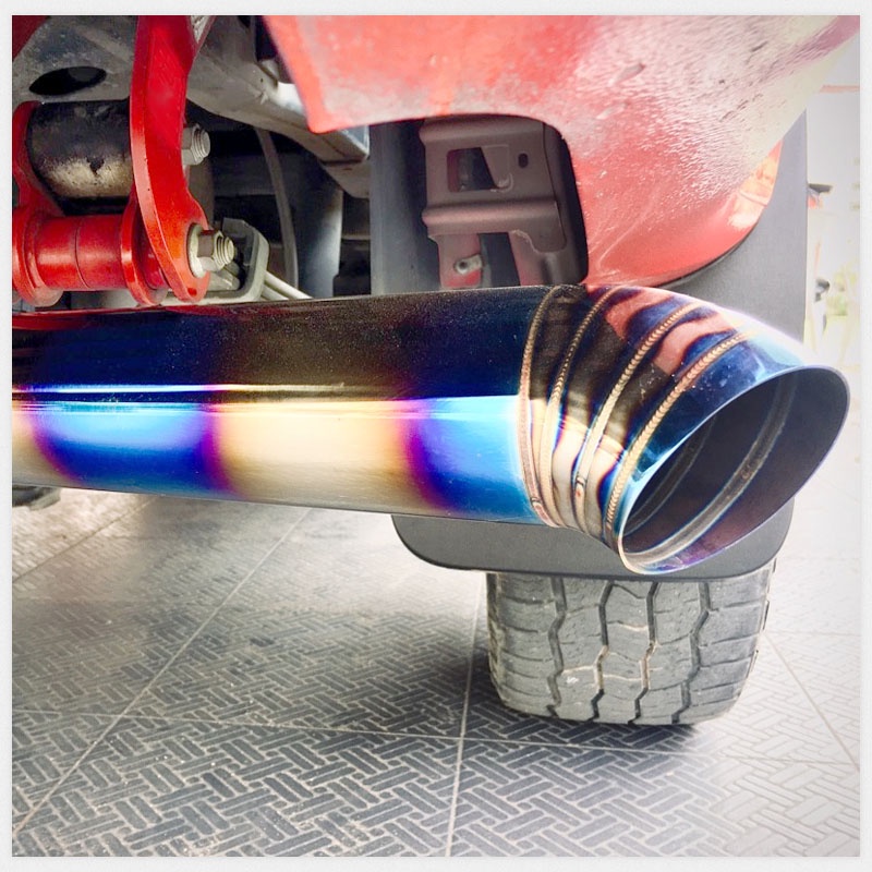chụp Ống pô xe hơi bằng thép không gỉ 1pc 66mm Thông Dụng Màu Xanh Bỏng Ống Xả Ô Tô ĐChống Thấm sự bảo vệ Nước Hợp Kim Nhôm Chụp ống xả đuôi  xe hơi trang trí phụ kiện ngoại thất ô tô