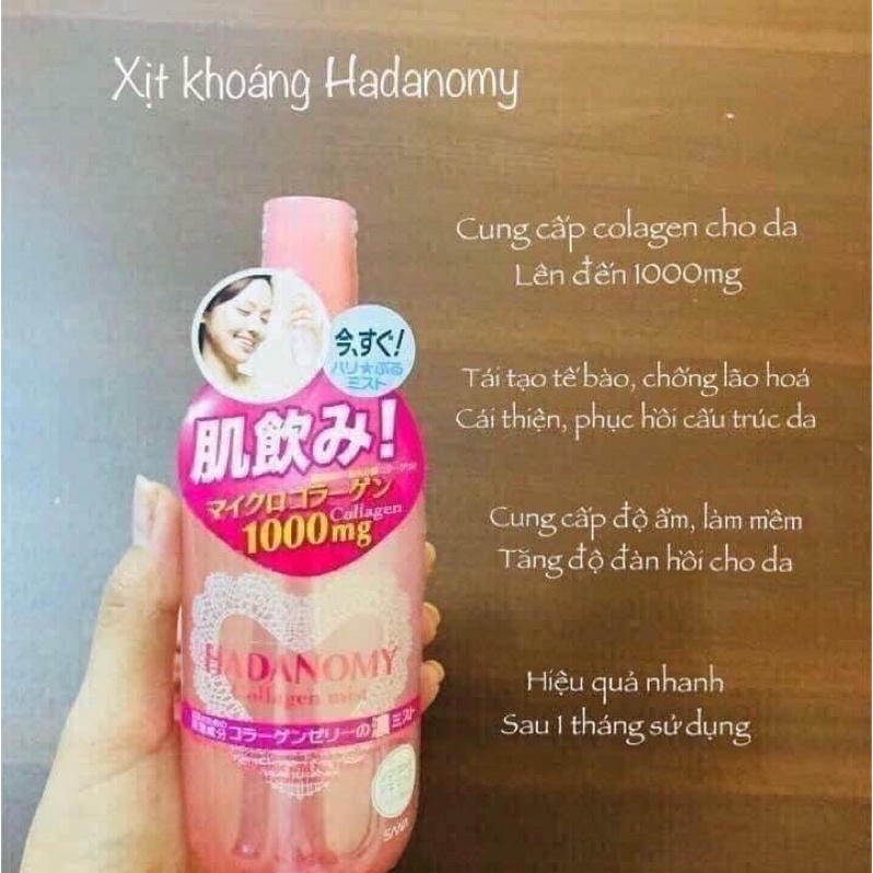 Xịt khoáng hadanomy collagen Mist 250ml