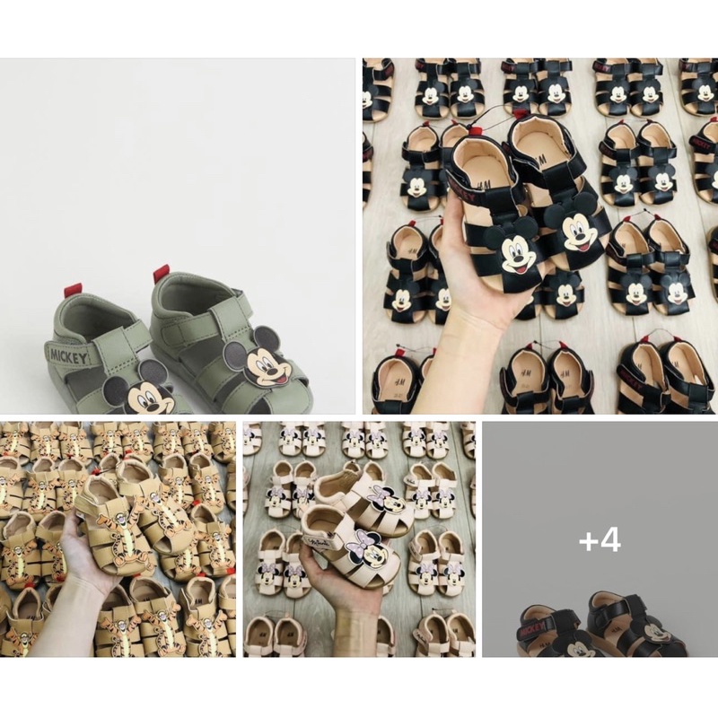 Sandal mickey dư xịn 4 màu  cho Bé trai , bé Gái