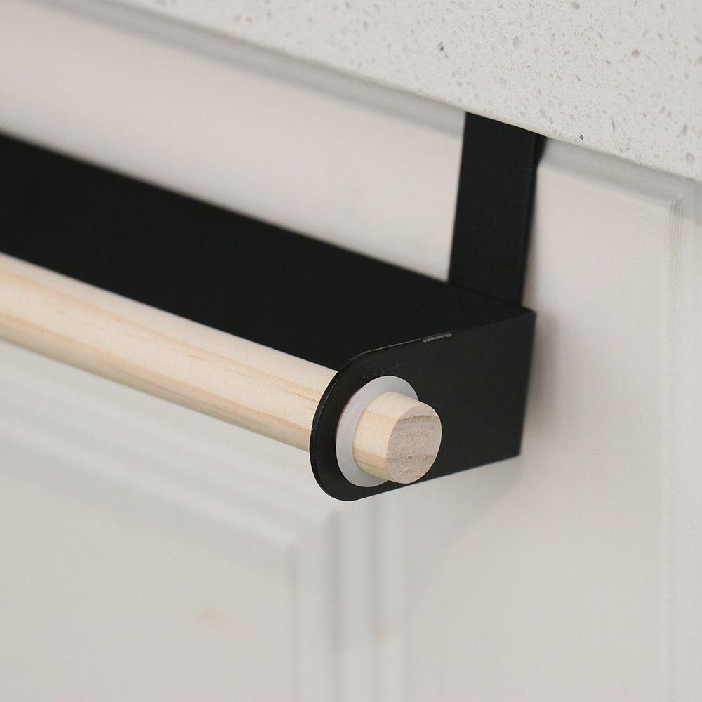 KRNY Giá Đỡ Khăn Tắm Bằng Gỗ &amp; Kim Loại Tiện Dụng