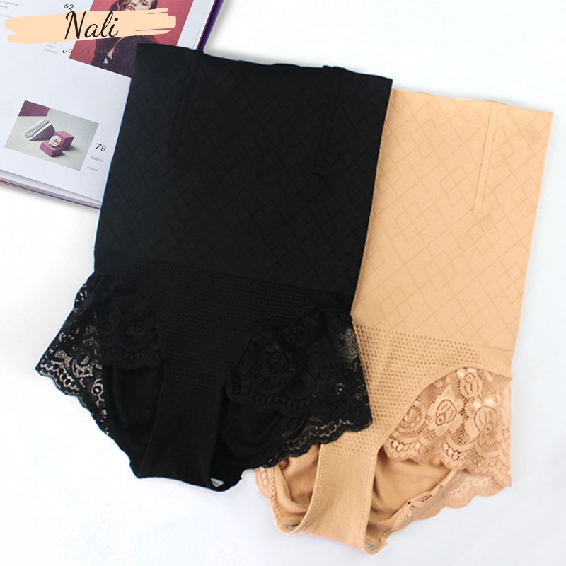 [Mã 12FASHIONSALE1 giảm 10K đơn 50K] Quần gen nịt bụng cao cấp có thanh chống cuộn, quàn nịt bụng phối ren NL119 | BigBuy360 - bigbuy360.vn