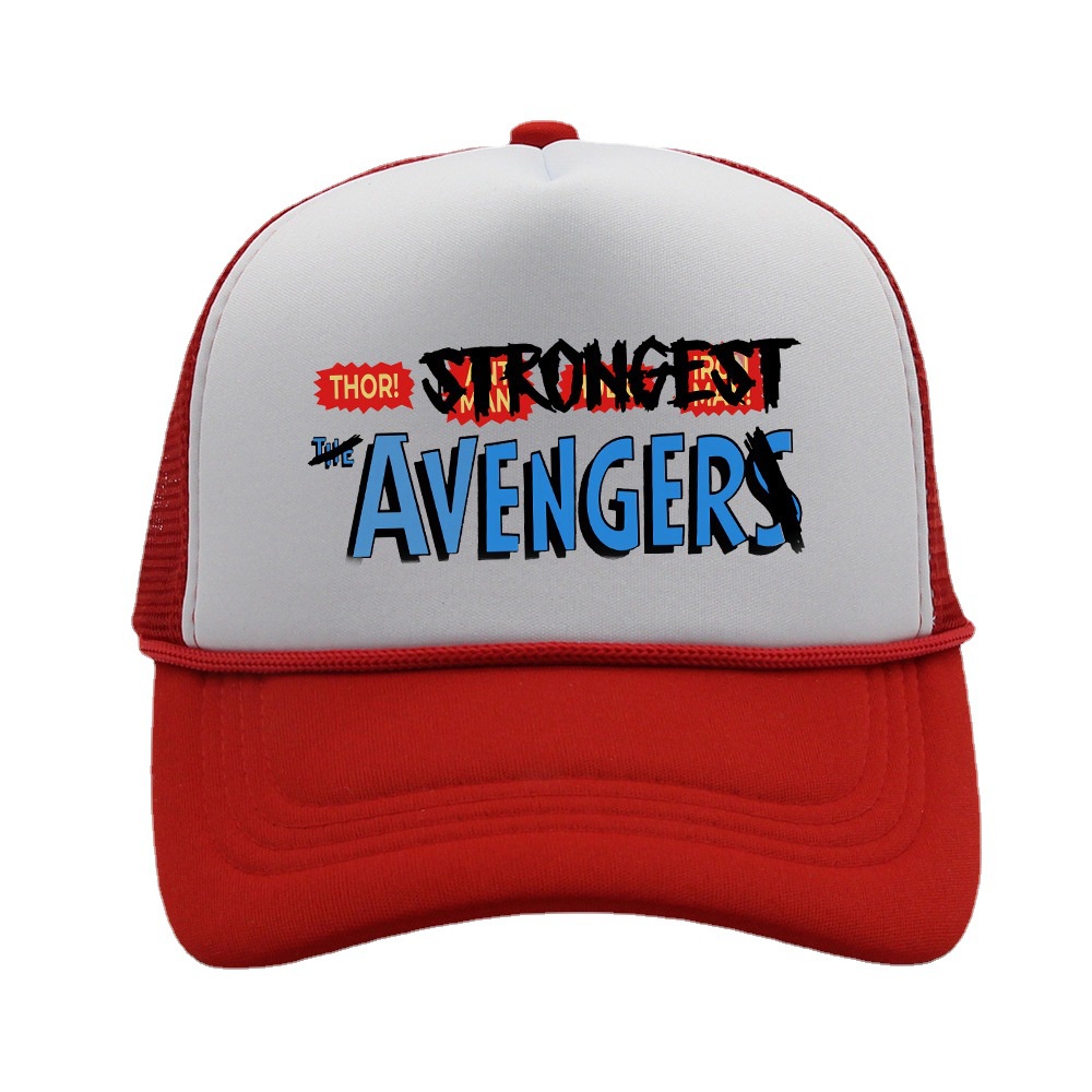 The strongest avenger Mũ Lưỡi Trai Đỏ In Hình thor love and thunder trucker Cho Ngày Của Cha