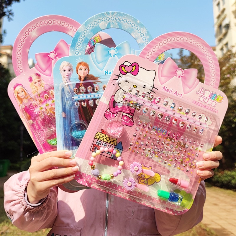 Vỉ đồ chơi trang điểm làm móng làm nails sticker 3D nổi dán móng tay cho bé  gái hình Elsa-công chúa Disney-Ariel-Sofia | Shopee Việt Nam