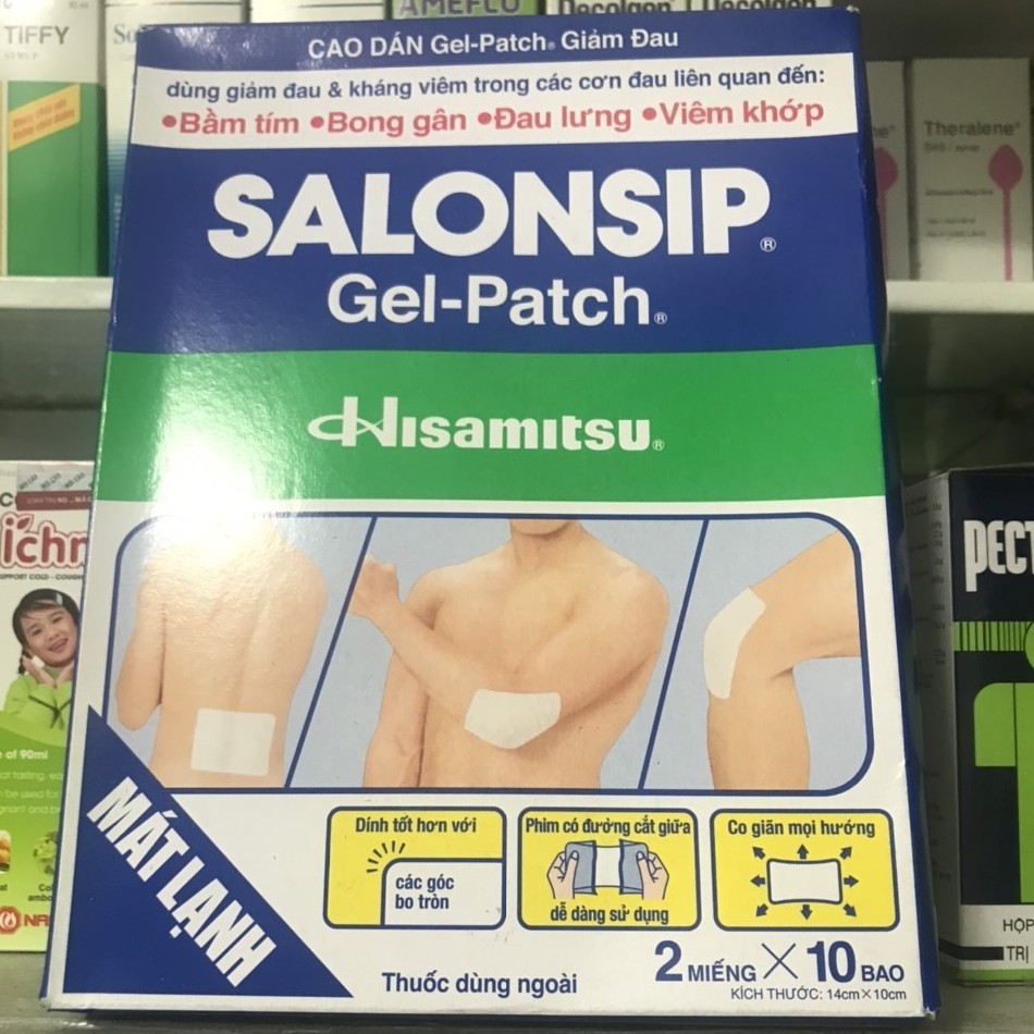 Cao dán giảm đau Salonsip  - Miếng dán Salonsip Gel-Patch - THUOCVIET24H