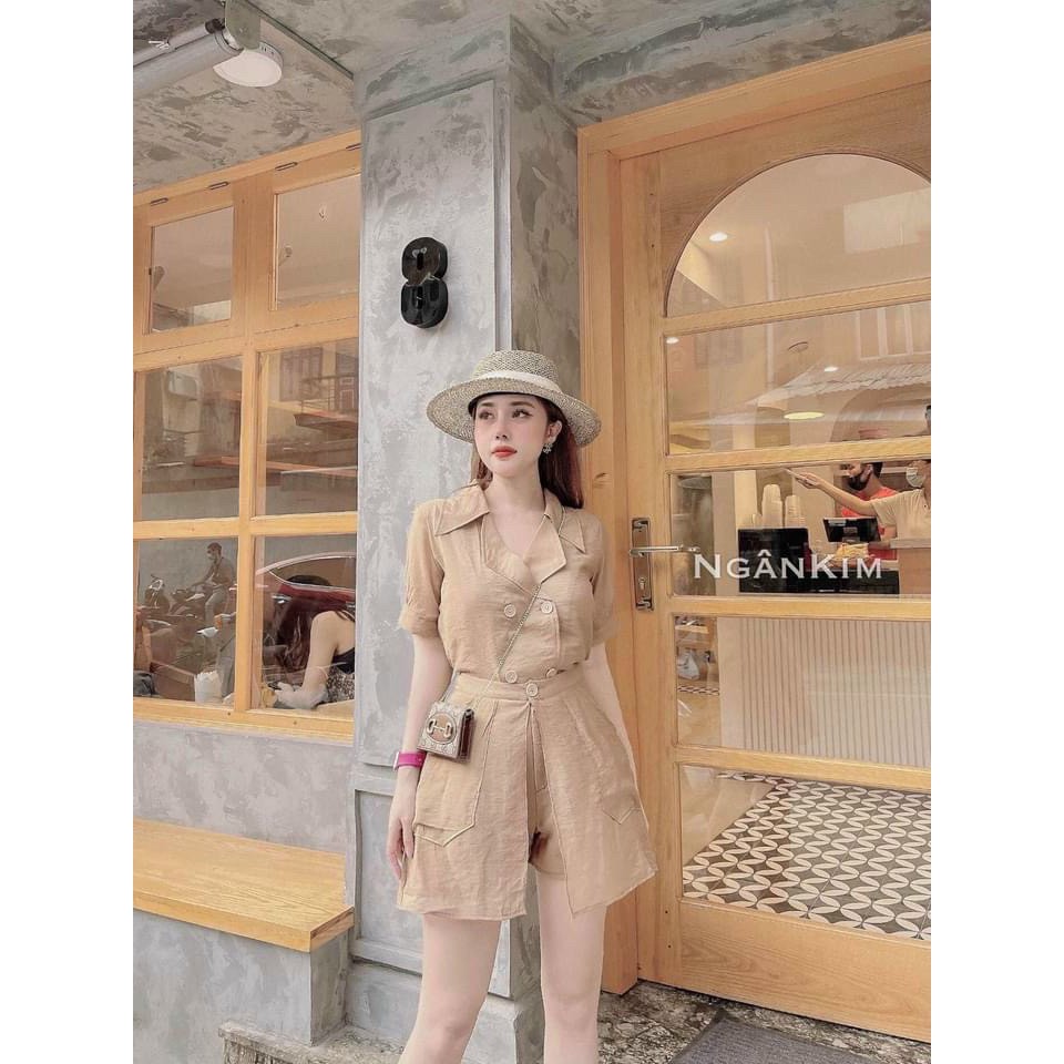 Set Vest Sơ Mi 2 Hàng Cúc | BigBuy360 - bigbuy360.vn