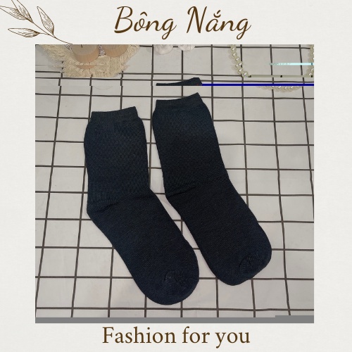 1 đôi Vớ nam dài chữ B, tất nam dài cotton co dãn tốt