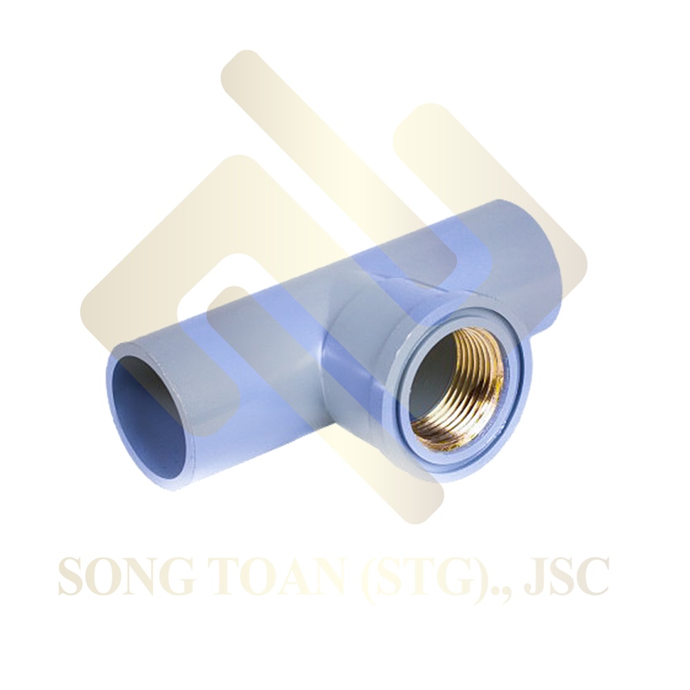 Tê Nhựa Pvc Ren Trong Bsp Hệ G Bằng Đồng, Kết Nối T Chia 3 Ống Nhựa Pvc Trơn Dán - Thương Hiệu Ống Nhựa Bình Minh