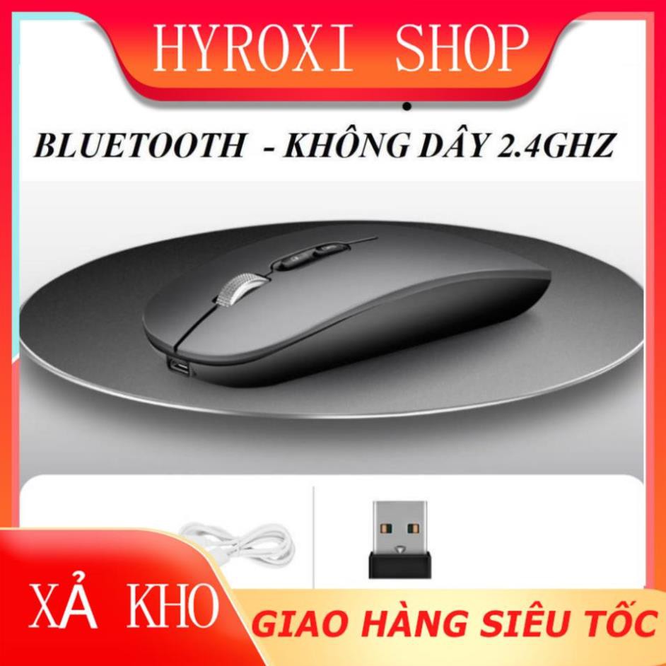 Chuột không dây kiêm chuột Bluetooth 2 chế độ M103, PIN SẠC 1600 dpi (mã M103) HYROXISHOP
