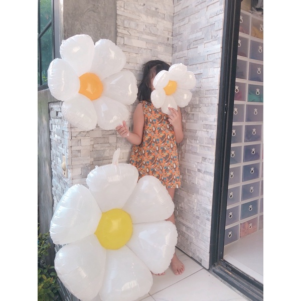 Bong Bóng Trang Trí Bằng Latex Hình Hoa Hướng Dương Mặt Cười