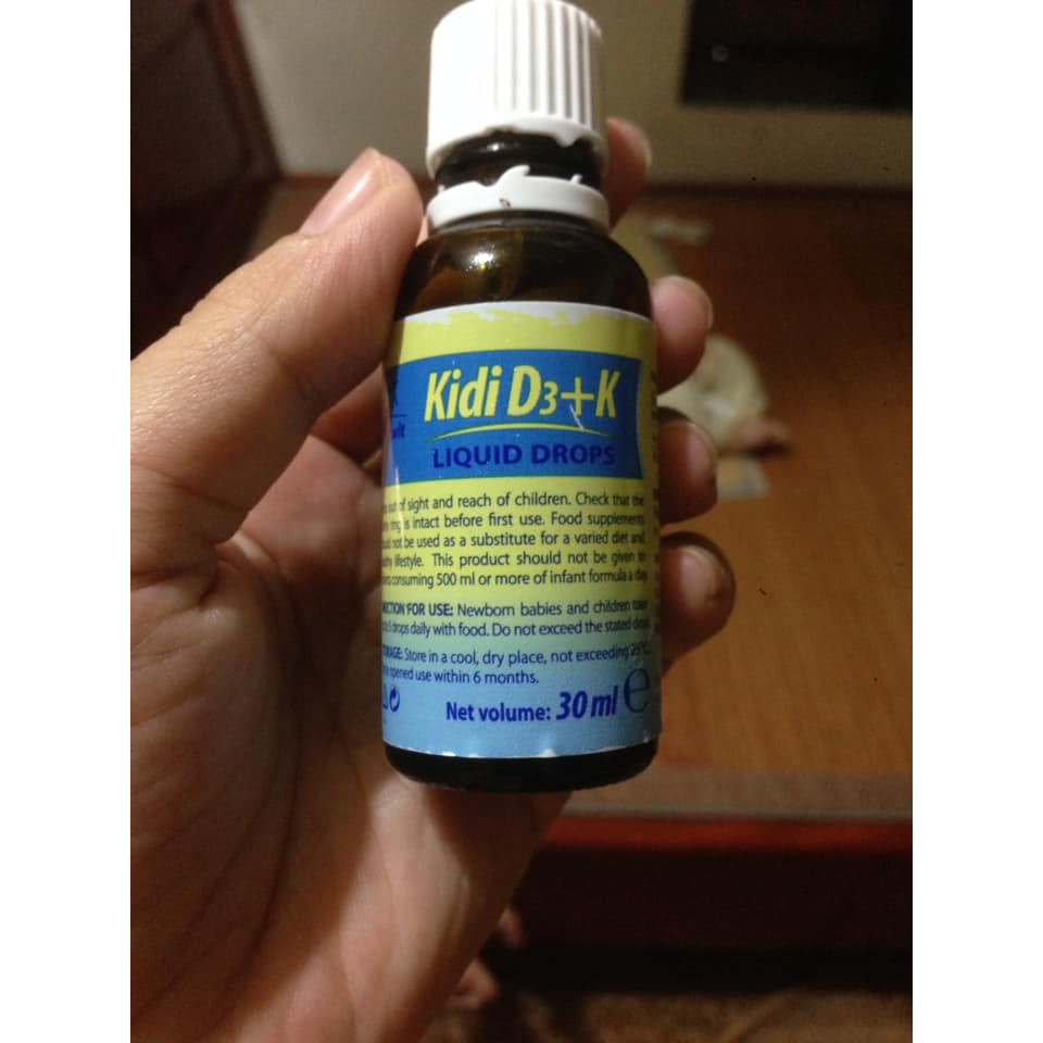 Kidi Liquid Drop D3+K.Bổ Sung D3K2 Cho Bé Từ Sơ Sinh.Chính Hãng Ba Lan.Date Mới