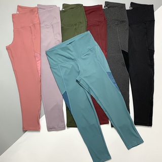 Quần Tập Gym Yoga Nữ, Quần Lửng Dáng 9 Tấc Phối Lưới Co Giãn Tốt