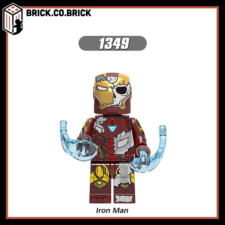 Lego Siêu Anh Hùng Đồ Chơi Lắp Ráp Minifigure Người Sắt Người Nhện Lizard Nguyên tố Lửa Nước Marvel X0268