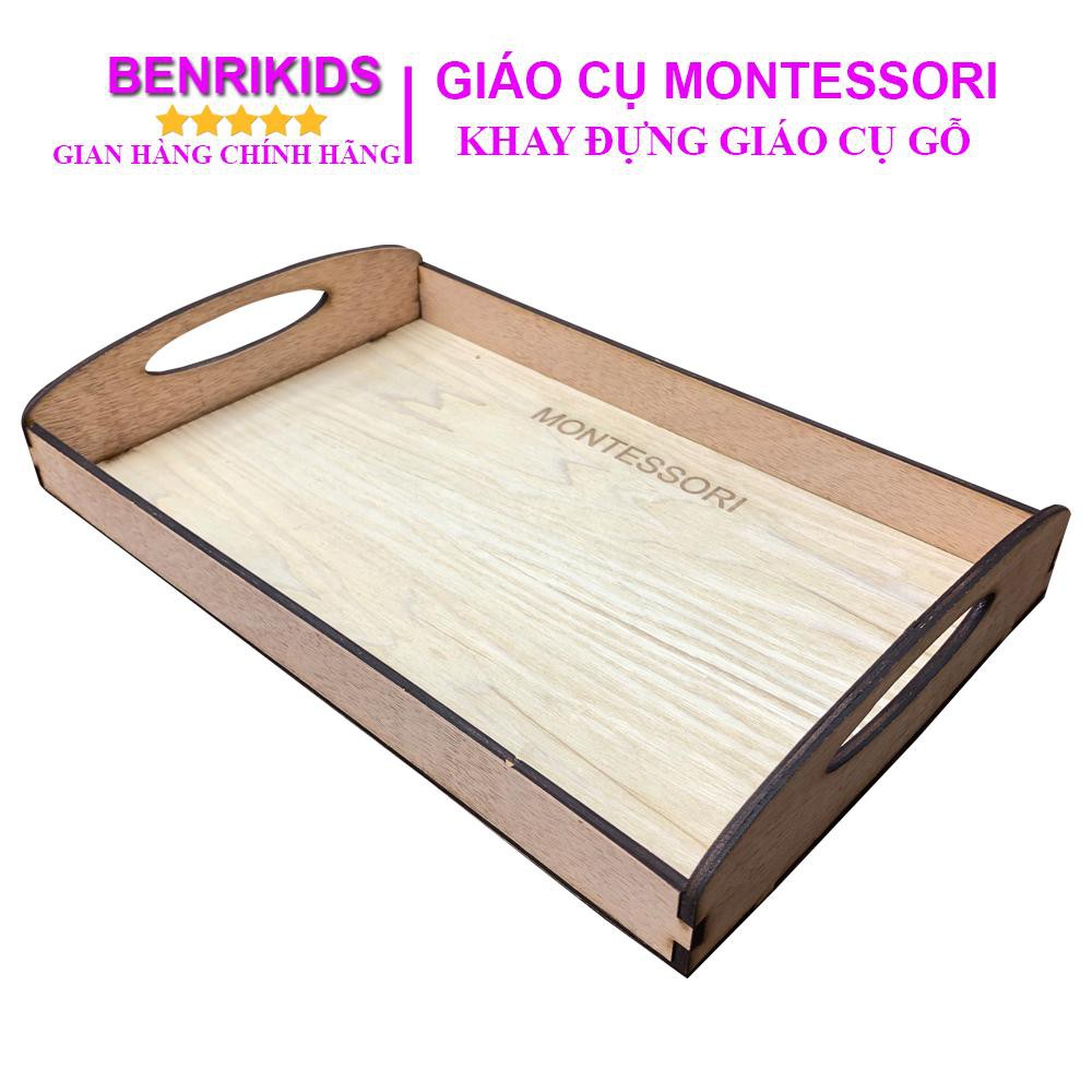 Khay Đựng Giáo Cụ Montessori An Toàn Tiện Lợi