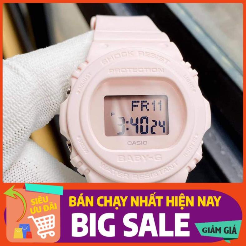 [GIÁ HỦY DIỆT] Đồng hồ Casio Nữ Baby-G BGD-570-4DR hồng nữ tính chống nước 200m giá rẻ