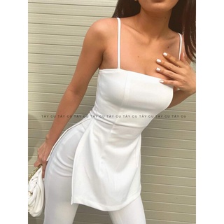 Set quần loe + áo xẻ hai dây