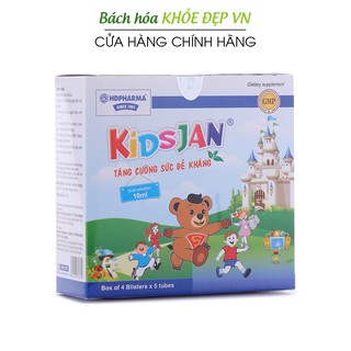 Siro KIDSJAN Tăng Cường Sức Đề Kháng cho bé từ 2 tuổi, bồi bổ cơ thể  - 20 ống [KIDSJAN Tăng Cường Sức Đề Kháng]
