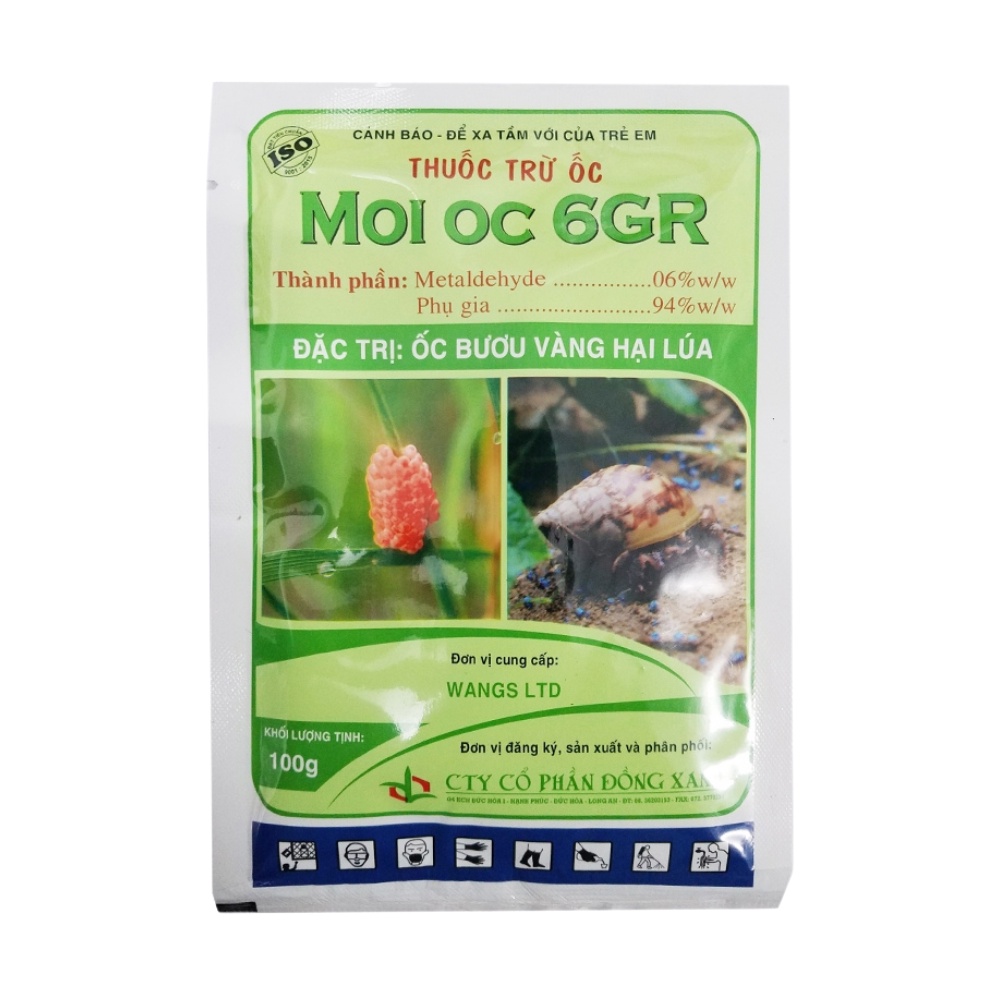 Moi OC 6GR Bả Trừ Ốc Sên Vàng Gây Hại Cho Cây Trồng - Gói 100g (OCM-001-100G)