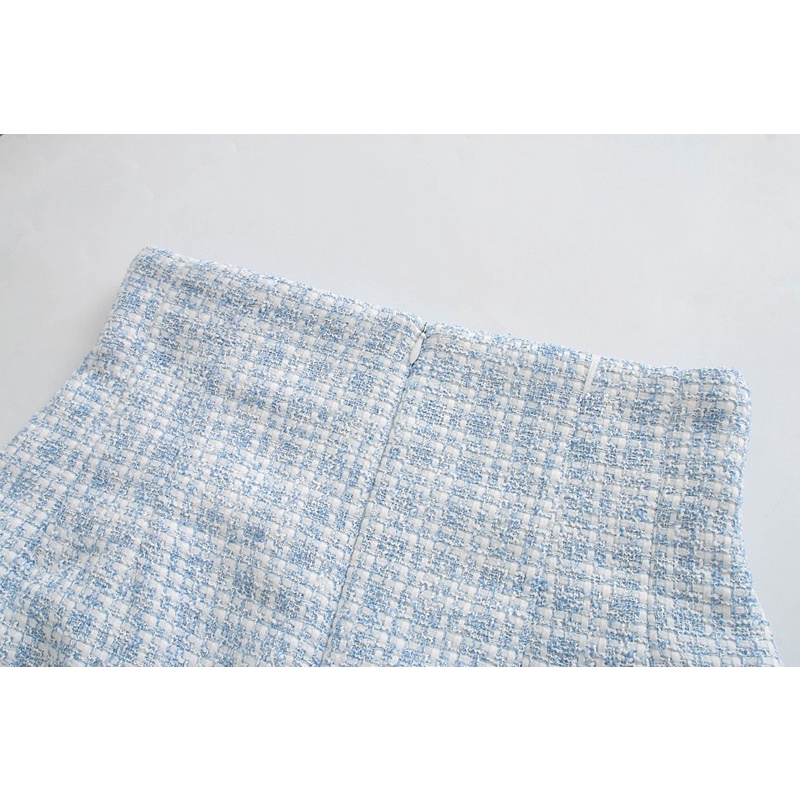 PINKYLA - Chân váy dài midi vải Tweed