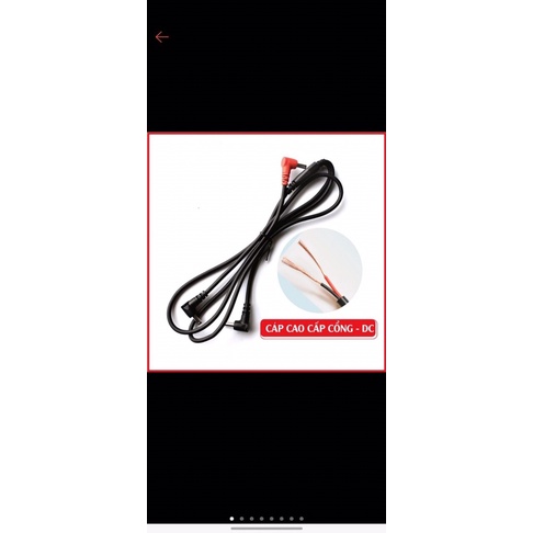 Dây nối áo điều hoà, sạc pin áo điều hoà