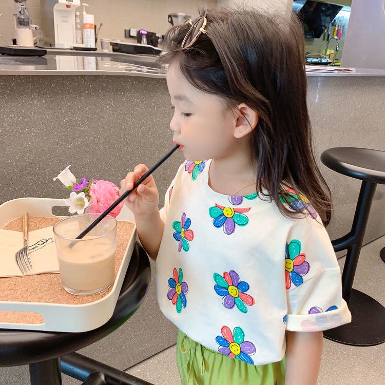 [Babycat] Áo Sơ Mi Tay Ngắn Phong Cách Công Chúa Hàn Quốc Thời Trang Mùa Hè Kiểu Công Chúa Dành Cho Bé Gái 2022