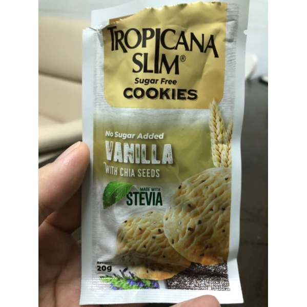 [Giao Hoả Tốc HCM] 1 gói Bánh ăn kiêng Vani 20g/ Chocola Tropicana Slim 20g