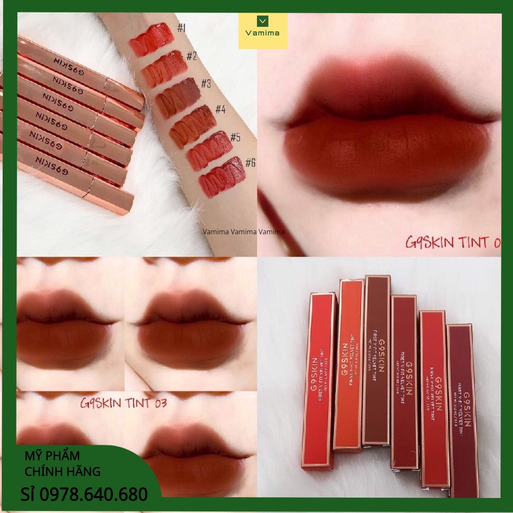 Son kem G9 Skin First V-Fit Velvet Tint [ CAM KẾT AUTH ]
