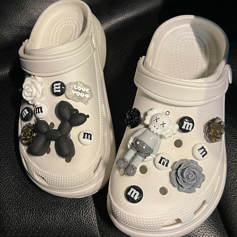 crocs sticker Bộ 17 Miếng Dán charm croc Làm Trang Sứcshoes sticker Accessories Stickers Sandals Shoe Decoration