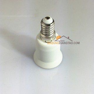Đầu chuyển đổi đui xoáy từ E14 sang E27