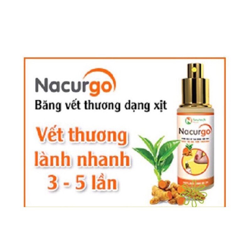 DUNG DỊCH XỊT TẠO MÀNG SINH HỌC NACURGO 100 liều xịt, 200 liều xịt