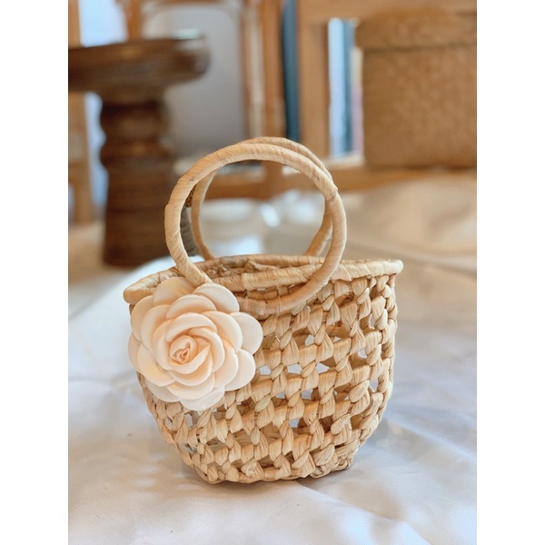 Xưởng SX bán sỉ túi lục bình, túi cói cầm tay chụp ảnh xinh xắn dễ thương 🥰