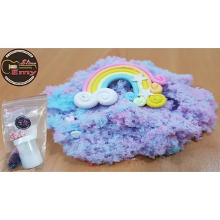 Bộ Kit Làm Slime Mây Gồm (Charm + Cốm + Basic Slime + Hũ + 2 Màu)