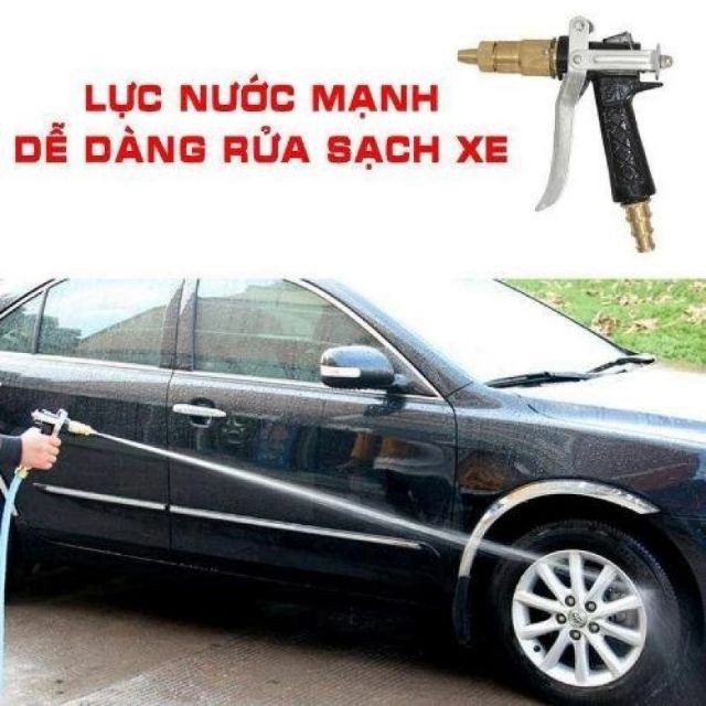 Súng Xịt Rửa Nước Áp Lực Cao - Vòi Xịt Rửa Xe Chuyên Nghiệp Giúp Tăng Áp Lực Nước Lên Tới 300%