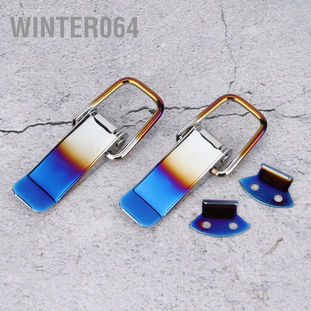 Kẹp Khóa Móc Xe Tải Thao Tác Nhanh Bằng Sắt Màu Trắng Xanh Dương