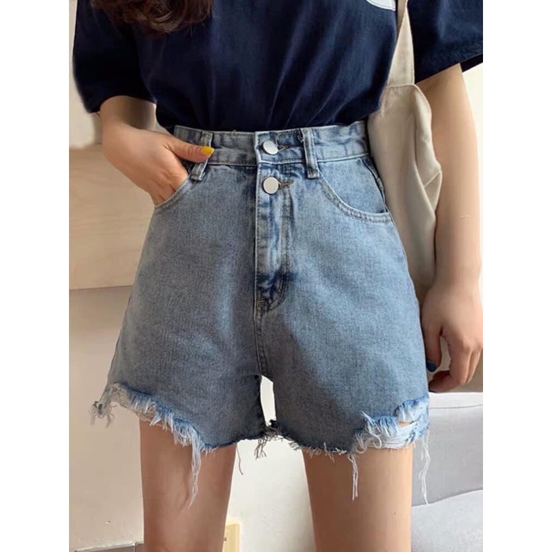 Quần short jean nữ