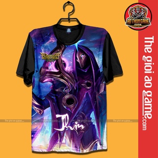 Áo LMHT , Áo Thun Liên Minh Huyền Thoại Jhin Unisex Nam Nữ Tay Ngắn Forn Rộng Vải / Thegioiaogame.com