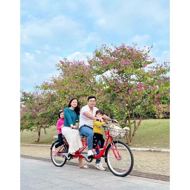 Xe đạp đôi PAX 2 SPORT Trọng lượng sử dụng: 2 người lớn <300kg – Thông số: DxC: 2300 x 650-850