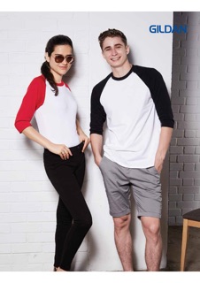 Áo phông tay lỡ Gildan Raglan