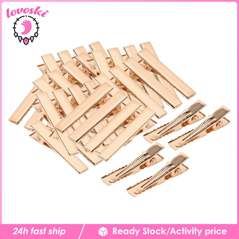 Set 500 Kẹp Tóc Cá Sấu Màu Vàng 56mm Tạo Kiểu DIY