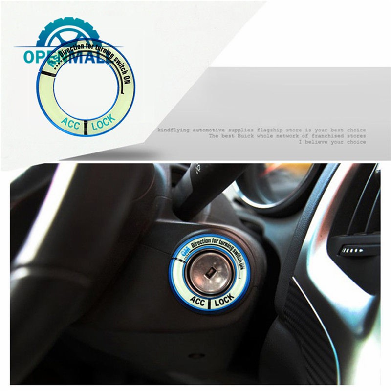 Miếng dán dạ quang trang trí công tắc điện xe ô tô độc đáo