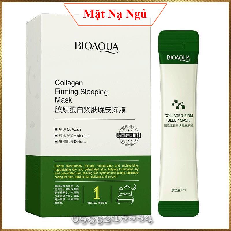 Mặt nạ ngủ dạng thạch Bioaqua Collagen Firming Sleep Mask kiểm soát dầu chống lão hoá BCF3