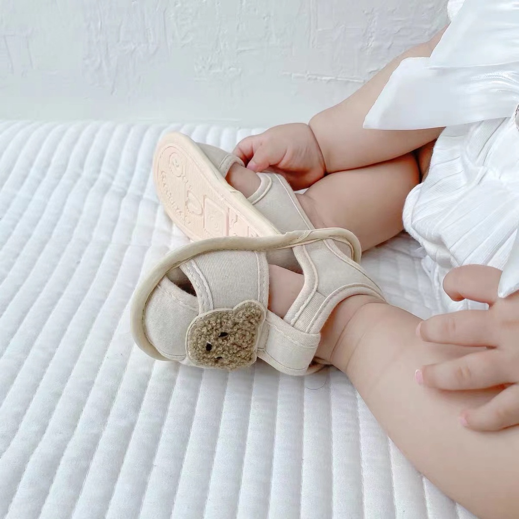 Giày Cotton Đế Mềm Thời Trang Mùa Hè Xinh Xắn Dành Cho Bé