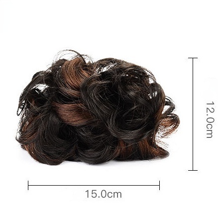 Haimeikang Kẹp tóc giả nữ với búi tóc lộn xộn dễ thương
