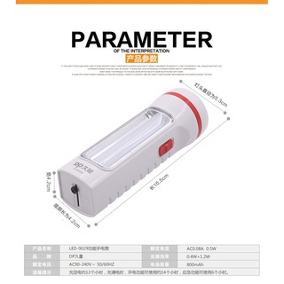 Đèn Pin Led DP Siêu Sáng 2 Trong 1 DP9029